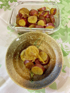 茅乃舎 黄金比だしでさつまいもの生姜煮-レシピのメイン写真
