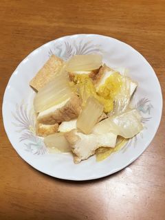 白菜と厚揚げの炊いたん-レシピのメイン写真