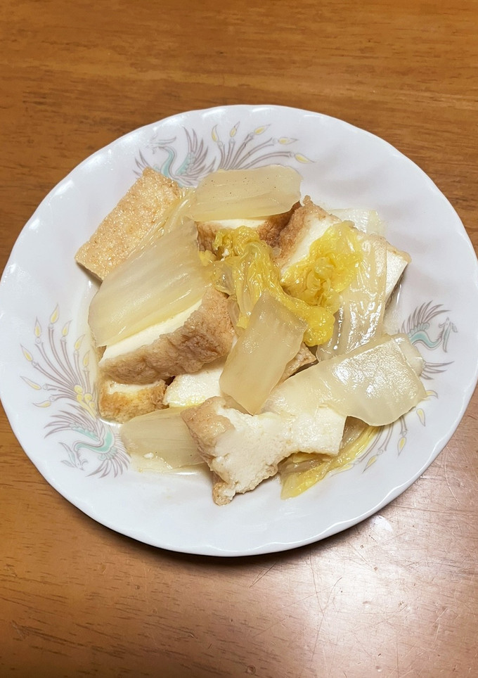 白菜と厚揚げの炊いたん-レシピのメイン写真