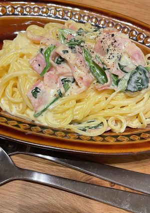 カルボナーラ-レシピのメイン写真