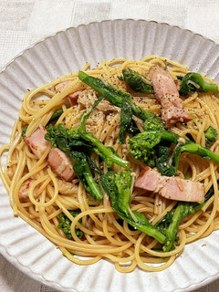 春を感じる菜の花パスタ-レシピのメイン写真