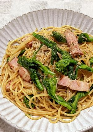 春を感じる菜の花パスタ-レシピのメイン写真