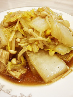 白菜とエノキの味つけポン酢の温サラダ-レシピのメイン写真