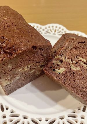 こだわりのココアバナナパウンドケーキ-レシピのメイン写真