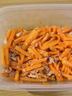 電子レンジで簡単!きんぴらツナにんじん-レシピのメイン写真