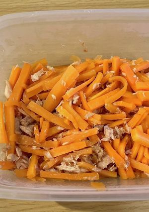 電子レンジで簡単！きんぴらツナにんじん-レシピのメイン写真
