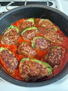 ピーマン肉詰めトマトソース煮-レシピのメイン写真