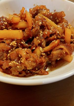 うまっ！簡単牛バラとじゃがいも炒め♪-レシピのメイン写真