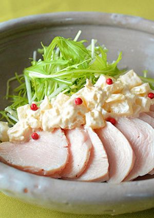 沢庵入りクリチソースでしっとり鶏むね肉♪-レシピのメイン写真
