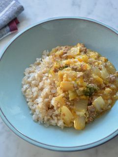 白菜のそぼろ煮丼-レシピのメイン写真