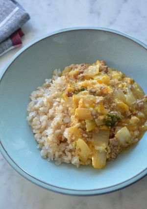 白菜のそぼろ煮丼-レシピのメイン写真