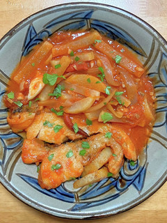 タラと大根とトマトでイタリア風の煮物-レシピのメイン写真