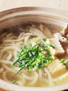 鶏ごぼう鍋うどん☆寒い日☆昼食☆夕食-レシピのメイン写真