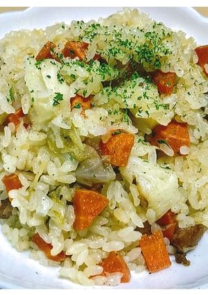 【使いきり】野菜のうまみを活かしたピラフ-レシピのメイン写真