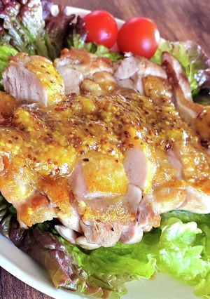 桃ジャムソースの鬼旨チキンステーキ-レシピのメイン写真
