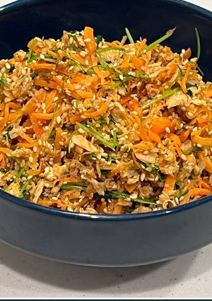豆苗入り人参しりしり-レシピのメイン写真