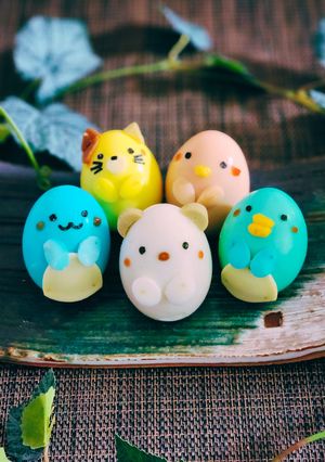 ゆで卵で♪すみっコぐらし♪-レシピのメイン写真
