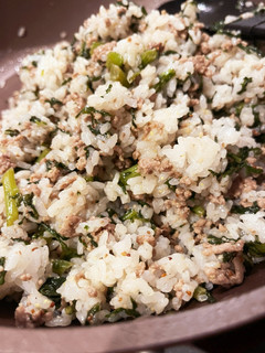 春菊と挽肉の☆洋風混ぜご飯☆-レシピのメイン写真