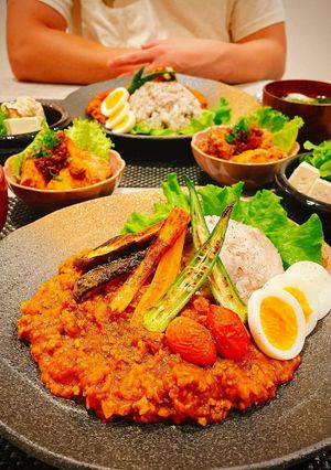 野菜たっぷり無水トマトキーマカレー-レシピのメイン写真