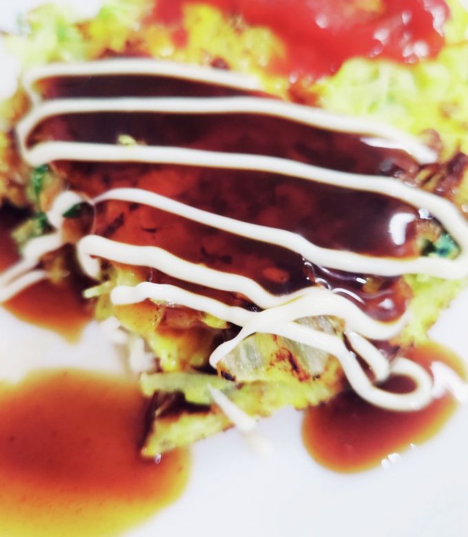 材料2つ!小麦粉不要のお好み焼き風おかず-レシピのメイン写真