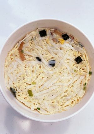 レンジで簡単!とうふ麺の茶碗蒸し-レシピのメイン写真