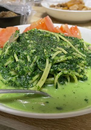 ほうれん草のクリームパスタ-レシピのメイン写真