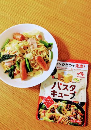 フライパンで簡単パスタ-レシピのメイン写真