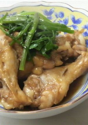 簡単　あっという間の圧力鍋で手羽元煮-レシピのメイン写真