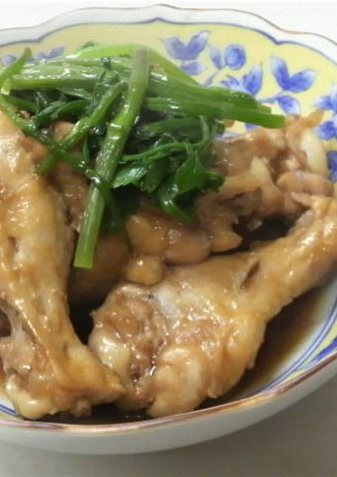 簡単　あっという間の圧力鍋で手羽元煮-レシピのメイン写真