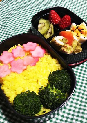 春の お花畑弁当-レシピのメイン写真
