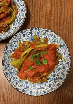 トマト缶が余ったら！鯖トマトバター醤油-レシピのメイン写真