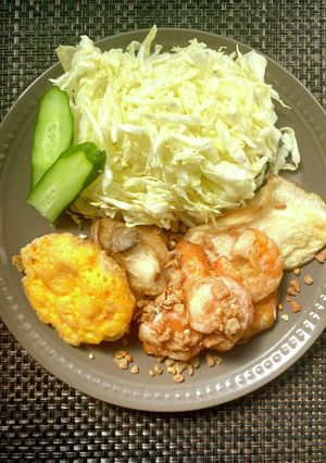 海老の卵白フリット　トリュフ風味-レシピのメイン写真