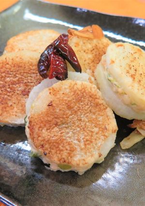 長いもとねぎのはさみ焼き-レシピのメイン写真