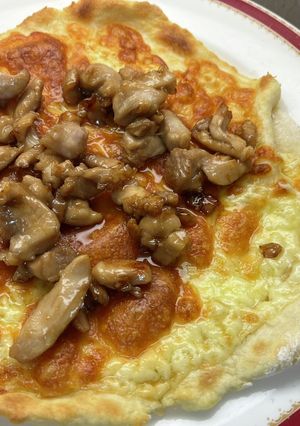 電解水素水で作る若鶏の照焼きピッツァ-レシピのメイン写真