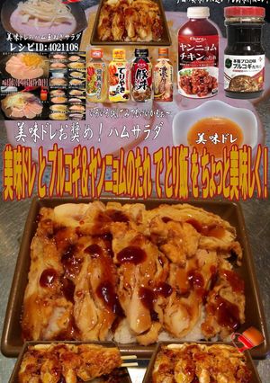 美味ドレとプルコギ＆ヤンニョムでとり飯-レシピのメイン写真