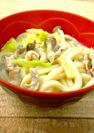 豆乳煮込みうどん-レシピのメイン写真