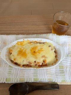レンジで1分⁈簡単ホワイトソースのドリア-レシピのメイン写真