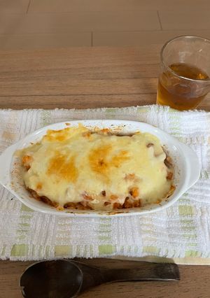 レンジで1分⁈簡単ホワイトソースのドリア-レシピのメイン写真