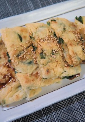 葉にんにくのチヂミ-レシピのメイン写真