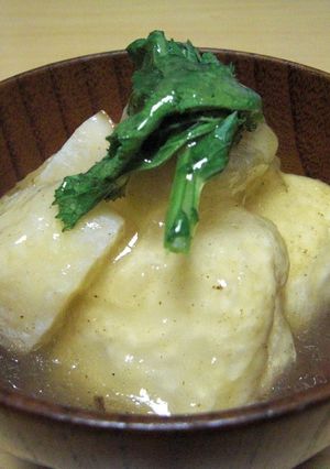 春を味わう！豆腐とタケノコの揚げだし　-レシピのメイン写真