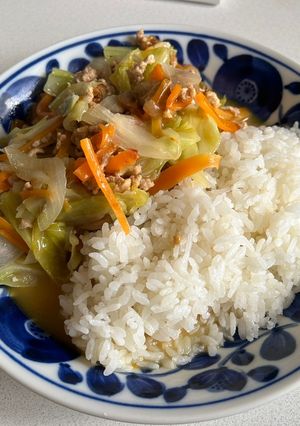 キャベツとひき肉のチーズカレー-レシピのメイン写真