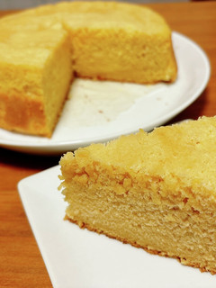 きなこ蜂蜜ふわふわケーキ(無水鍋QC使用-レシピのメイン写真