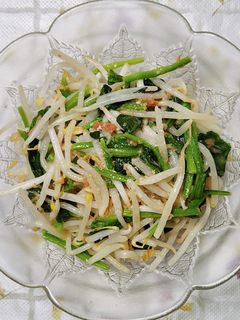 ほうれん草ともやしの梅ナムル-レシピのメイン写真