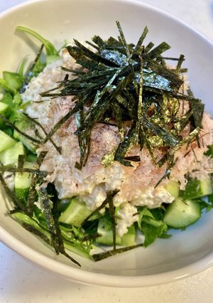ごま油香る♪やみつき豆腐サラダ-レシピのメイン写真