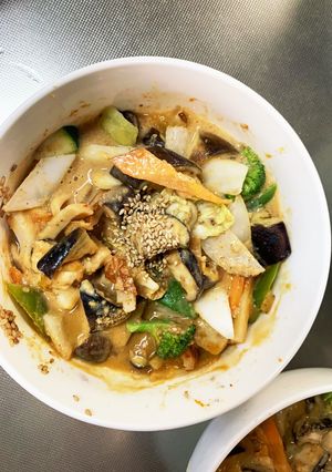 肉無チクワピリ辛味噌味茄子椎茸野菜炒め-レシピのメイン写真