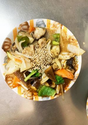 レンジ簡単きな粉コク旨オイごま味甘酢酢豚-レシピのメイン写真