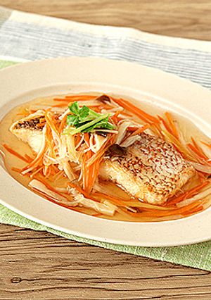 野菜たっぷり！鯛の和風甘酢あんかけ-レシピのメイン写真