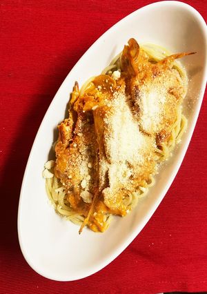 渡り蟹のトマトクリームパスタ-レシピのメイン写真