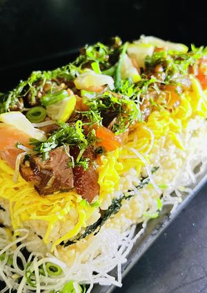 雛祭り♥お手軽海鮮すしケーキ-レシピのメイン写真