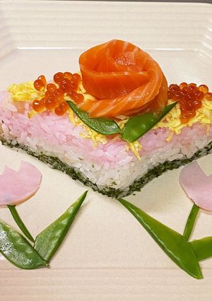 菱餅風ちらし寿司♡-レシピのメイン写真